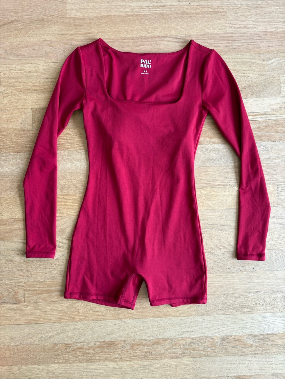 PAC 86 Red Long Sleeve Romper